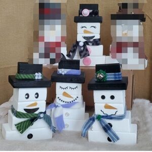 New, Snowpeople, Handmade
